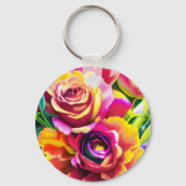 Porte-clés Roses Gras (Verso)