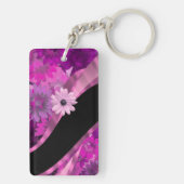 Porte-clés Roses indien florales (Dos)