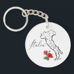 Porte-clés *~* Roses Italia Carte de l'Italie Langue Italienn<br><div class="desc">* CERCLE PORTE - CLÉ PORTE - CLÉ : Energetiquement Enhanced Italia Italie Map Roses couleurs drapeau avec 1 ligne de texte vous pouvez PERSONNALISER avec votre NOM ou INITIALS ou simplement supprimer. Voici une image qui dit ITALIE qui est la traduction en ITALIEN de l'ITALIE. C'est un grand cadeau...</div>