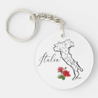 *~* Roses Italia Carte de l'Italie Langue Italienn