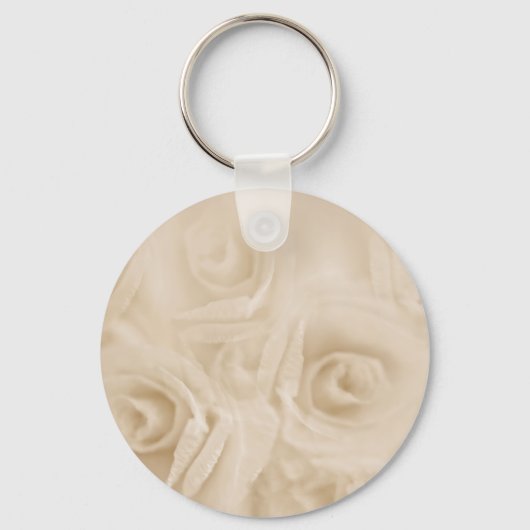 Porte-clés Roses papier Sepia (Recto)
