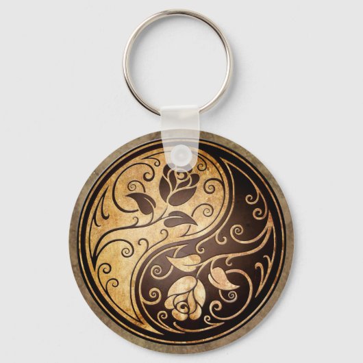 Porte-clés Roses robustes de Yin Yang (Recto)