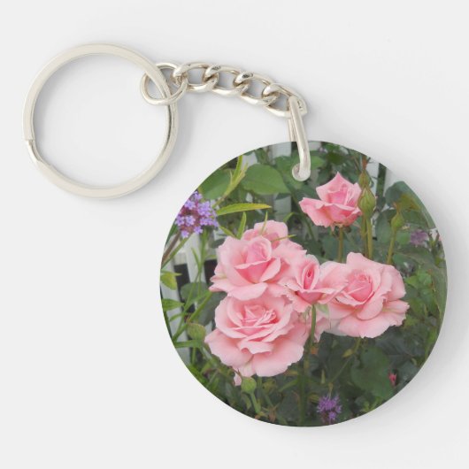 Porte-clés Roses roses (Devant)