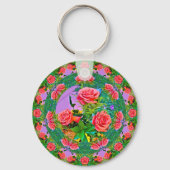Porte-clés Roses roses (Verso)