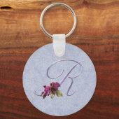 Porte-clés Roses roses roses Monogramme R (Recto)