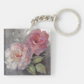 Porte-clés Roses sur le gris (Dos)