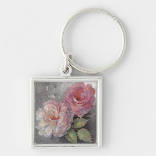 Porte-clés Roses sur le gris