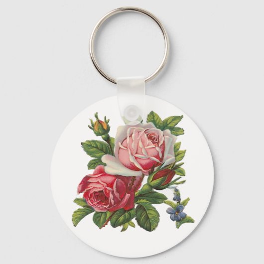 Porte-clés ROSES vintages (Recto)