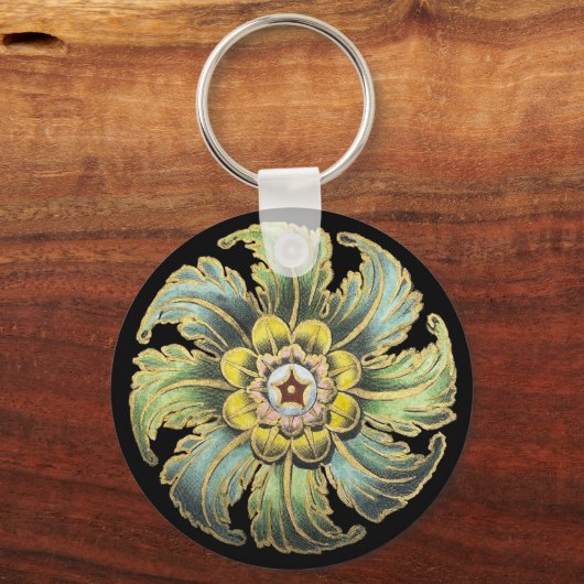 Porte-clés Rosette architecturale antique n° 1 (Verso)