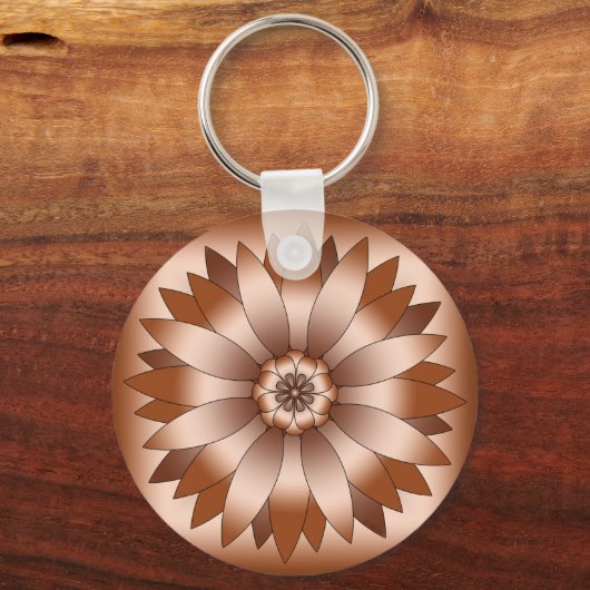 Porte-clés Rosette en cuivre (Recto)