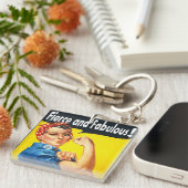 Porte-clés Rosie la riveeteuse féroce et fabuleuse (Devant Droit)