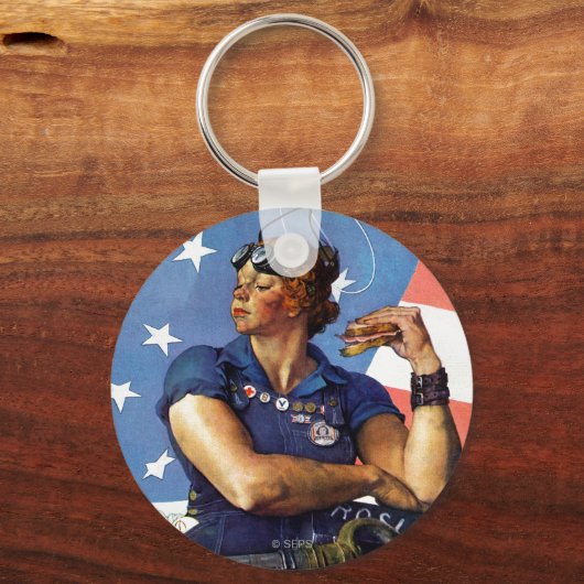 Porte-clés "Rosie la riveteuse" (Recto)