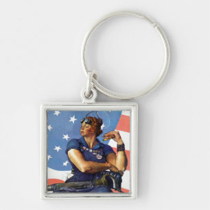 Porte-clés "Rosie le Riveter"