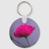Porte-clés Rosier de jardin rose (Recto)
