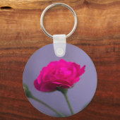 Porte-clés Rosier de jardin rose (Recto)
