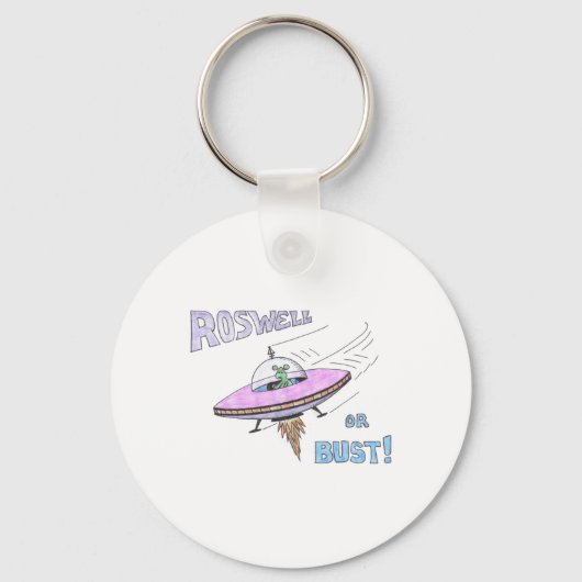 porte-clés ROSWELL or BUST! (Recto)