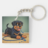Porte-clés Rottweiler (Dos)