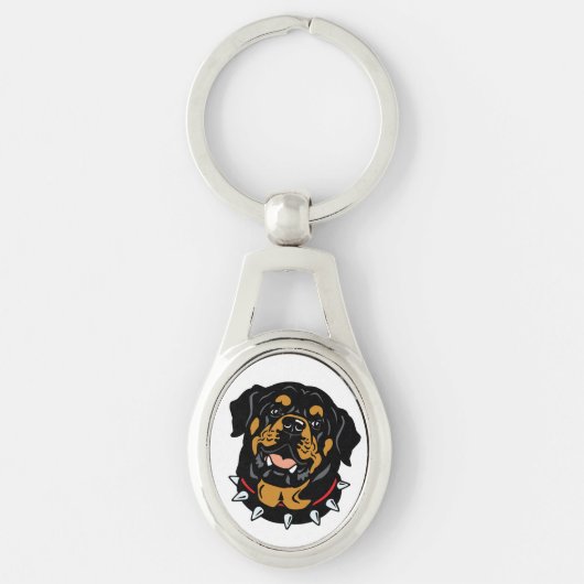 Porte-clés rottweiler (Devant)
