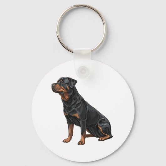 Porte-clés Rottweiler (Recto)
