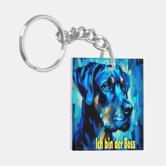 Porte-clés Rottweiler (Devant gauche)