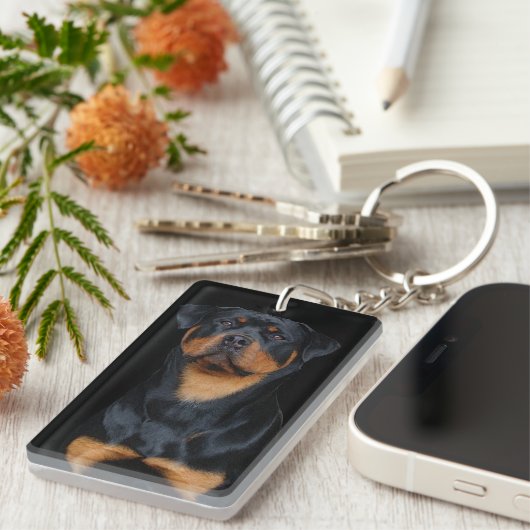 Porte-clés Rottweiler  (Devant droit)
