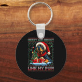 Porte-clés Rottweiler Christmas Tree Decorations Dog Lover Xm (Recto)