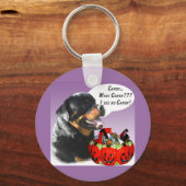 Porte-clés Rottweiler Halloween Candy (Verso)