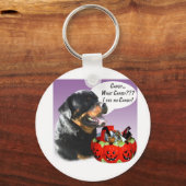 Porte-clés Rottweiler Halloween Candy (Recto)