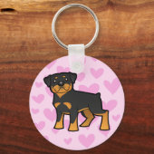 Porte-clés Rottweiler Love (Recto)
