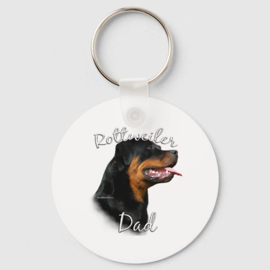 Porte-clés Rottweiler Papa 2 (Recto)