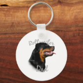 Porte-clés Rottweiler Papa 2 (Recto)