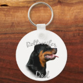Porte-clés Rottweiler Papa 2 (Recto)
