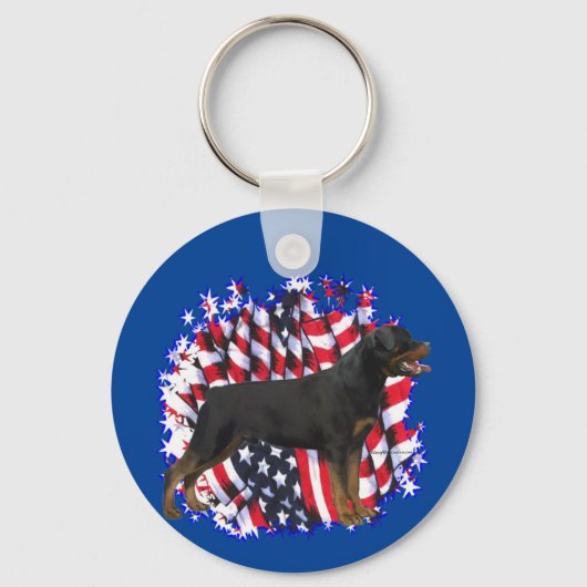 Porte-clés Rottweiler Patriot (Recto)