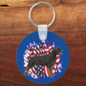 Porte-clés Rottweiler Patriot (Recto)