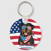 Porte-clés Rottweiler Patriotique (Recto)