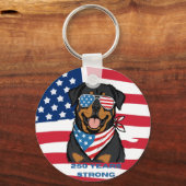 Porte-clés Rottweiler Patriotique (Recto)