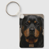 Porte-clés Rottweiler Personalized Photo Name (Recto)