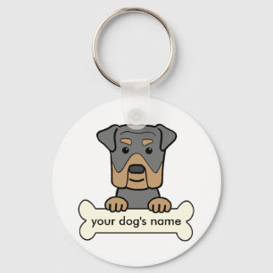 Porte-clés Rottweiler personnalisé