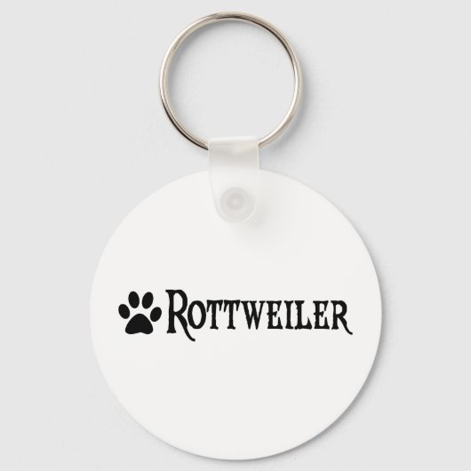 Porte-clés Rottweiler (style pirate avec empreinte) (Recto)