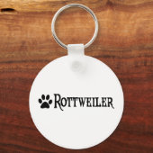 Porte-clés Rottweiler (style pirate avec empreinte) (Recto)