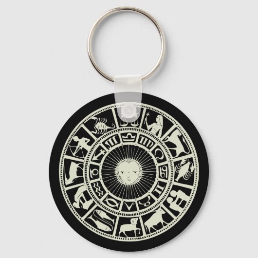 Porte-clés Roue céleste Zodiaque (Recto)