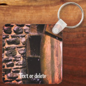 Porte-clés Roue d'eau Nature personnalisée (Verso)