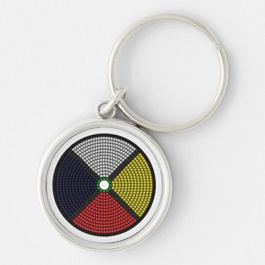 Porte-clés Roue perlée de médecine (Devant)