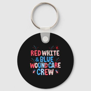 Porte-clés Rouge Blanc Bleu Équipe De Soins Des Plaies Infirm