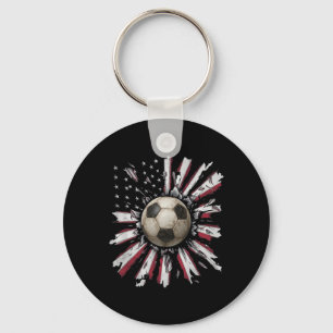 Porte-clés Rouge-blanc-bleu Soccer Ll Explosion Grunge Street