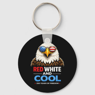 Porte-clés Rouge Blanc et Cool Patriotique Aigle USA 250 Humo