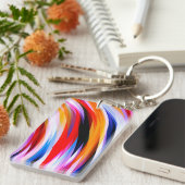 Porte-clés Rouge bleu jaune noir (Devant droit)