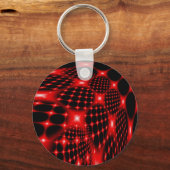 Porte-clés Rouge brillant fractal (Recto)