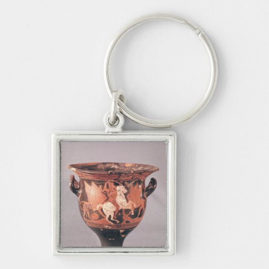 Porte-clés Rouge-chiffre krater dépeignant Amazone et (Devant)