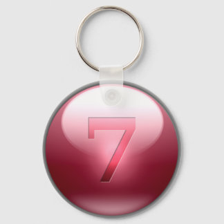 Porte-clés Rouge Lucky 7